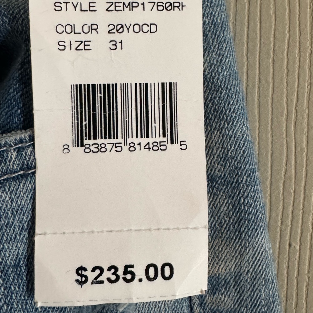 AG Adriano Goldschmied Women's Distressed Blue Jeans - Picture 5 of 8